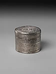 은제 합 고려|銀製盒 高麗|Covered box by Unknown Artist