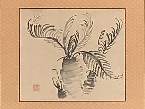 池大雅筆　蘇鉄図|Cycad