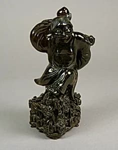 清 煙晶劉海像|Daoist Immortal Liu Hai by Unknown Artist