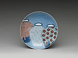 色絵三壺文小皿|Dish with Three Jars