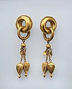 금제 귀걸이 삼국 가야|金製耳飾 三國 伽倻|Earring (one of a pair) by Unknown Artist