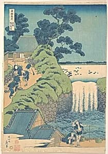 諸國瀧廻　東都葵ヶ岡の瀧|Fall of Aoiga Oka, Yedo by Katsushika Hokusai