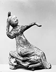 唐 陶舞女俑|Female dancer by Unknown Artist