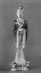 唐 彩繪陶文吏俑|Figure of a civil official by Unknown Artist