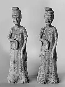 唐 陶侍女俑|Figure of a female attendant by Unknown Artist