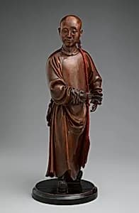 清 黃楊木雕士人像|Figure of a gentleman by Unknown Artist