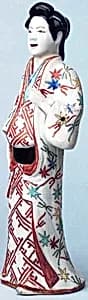 色絵婦人立像|Figure of a Standing Beauty by Unknown Artist