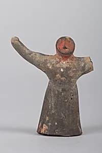 戰國 彩繪泥俑|Figure of a woman by Unknown Artist