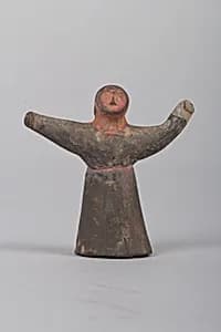 戰國 彩繪泥俑|Figure of a woman by Unknown Artist