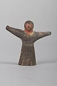 戰國 彩繪泥俑|Figure of a woman by Unknown Artist