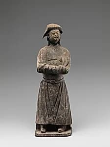 灰陶蒙古男俑|Figure of Mongol by Unknown Artist