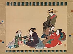 蹄斎北馬筆　五美人図|Five Beauties
