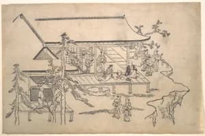 Flower-Viewing Scene