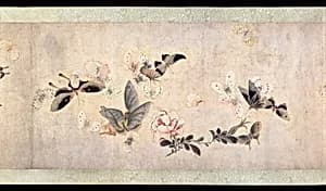 清　佚名　傳馬荃　花蝶圖　卷|Flowers and Butterflies by Ma Quan