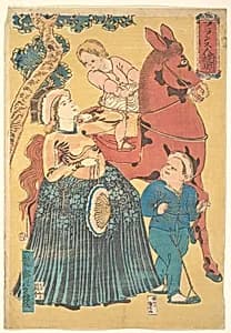 Furansu-jin Yukyo|フランス人遊興|French Pastimes by Ichiryūsai Yoshitoyo