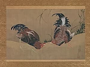 軍鶏図|Gamecocks