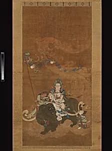 明 佚名 送子觀音圖 軸|Guanyin the Bringer of Sons by Unidentified artist