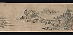 明 佚名 朱德潤 怡樂堂圖 卷|Hall of Harmony and Joy by Zhu Derun|Unidentified artist