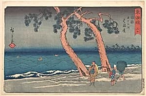 東海道五十三次　はま松|Hamamatsu Station by Utagawa Hiroshige