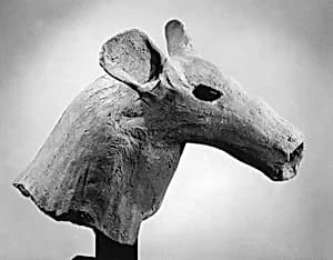 埴輪鹿頭|Haniwa Head of Deer by Unknown Artist