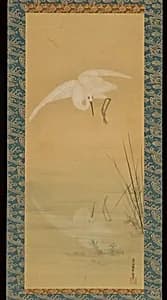 土佐光起筆　鷺図|Heron