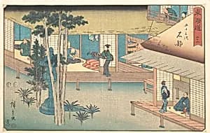 東海道五十三次　石部|Ishibe by Utagawa Hiroshige
