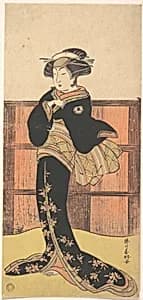 勝川春好画　四代目岩井半四郎|Kabuki Actor Iwai Hanshirō IV by Katsukawa Shunkō