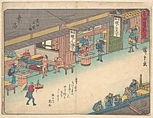 東海道五十三次　桑名|Kuwana by Utagawa Hiroshige