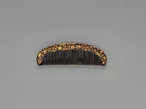 紅葉散蒔絵櫛|Lacquer Comb with Maple Leaves by Unknown Artist