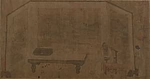 宋/明?　佚名　仿王齊翰　挑耳圖　卷|Library Scene by Unidentified artist|Wang Qihan