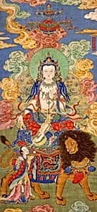 清 佚名 大勢至菩薩像 軸|Mahasthamaprapta Bodhisattva by Unidentified artist