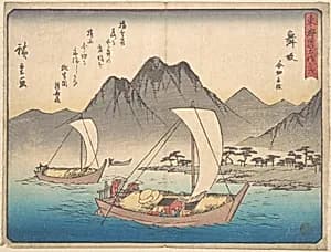 東海道五十三次　舞阪|Maizaka Station by Utagawa Hiroshige
