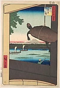 名所江戸百景　深川萬年橋|Mannen Bridge, Fukagawa by Utagawa Hiroshige