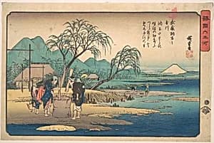 諸国六玉河　武蔵　調布の玉川|Musashi: Chōfu no Tamagawa by Utagawa Hiroshige