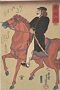Oroshia|Russian Horseman by Utagawa Yoshitomi