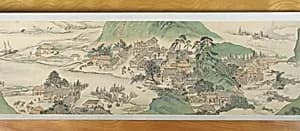 明/清 張宏 桃源勝概圖 卷|Peach Blossom Spring by Zhang Hong
