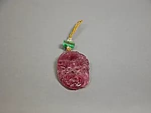 清 碧璽花卉紋佩件|Pendant with floral designs by Unknown Artist