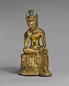 금동반가사유상 삼국|金銅半跏思惟像 三國|Pensive bodhisattva by Unknown Artist