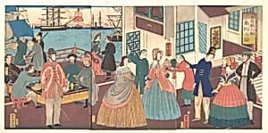 五箇国人物呑託之図|People of the Five Nations by Utagawa Yoshitora