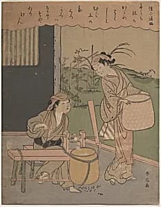 百人一首　僧正遍昭|Poem by Henjō Sojō by Suzuki Harunobu