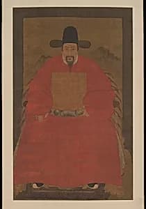 明 佚名 人物肖像 圖 鏡面|Portrait of a Gentleman by Unidentified artist