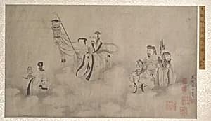 明/清 佚名 舊傳李公麟 法海靈山圖 冊|Procession of Arhats by Unidentified artist