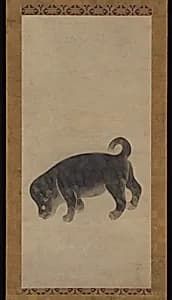 俵屋宗達工房　狗図|Puppy by Studio of Tawaraya Sōtatsu 俵屋宗達工房
