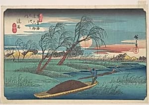 木曽海道六拾九次之内　洗馬|Senba Station by Utagawa Hiroshige
