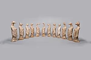 唐　彩繪陶十二生肖俑|Set of twelve zodiac animals by Unknown Artist