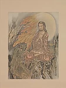 釈迦降魔図|Shakyamuni Subjugating Demons by Kawanabe Kyōsai 河鍋暁斎