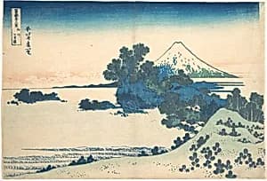 冨嶽三十六景　相州七里浜|Shichirigahama in Sagami Province (Sōshū Shichirigahama), from the series Thirty-six Views of Mount Fuji (Fugaku sanjūrokkei) by Katsushika Hokusai