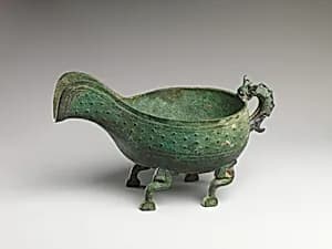 東周 青銅彜|西周 青銅簋|Spouted Water Vessel (Yi) by Unknown Artist