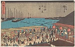 新撰江戸名所　高輪廿六夜之図|Takanawa Ni-ju-roku Ya by Utagawa Hiroshige