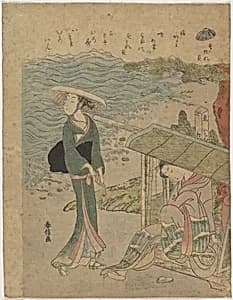すだれ貝|The Curtain Clam by Suzuki Harunobu